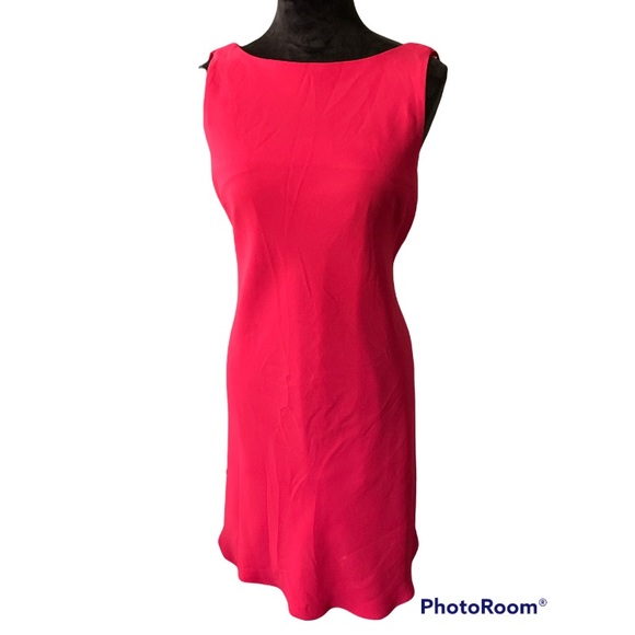 Evan Picone Dresses & Skirts - *SOLD*Evan Picone Red Drape Back Dress